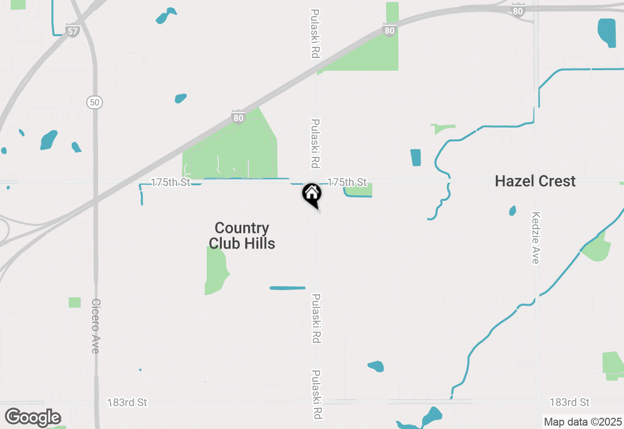 Map of 17600 Crawford Avenue, Country Club Hills, IL 60478