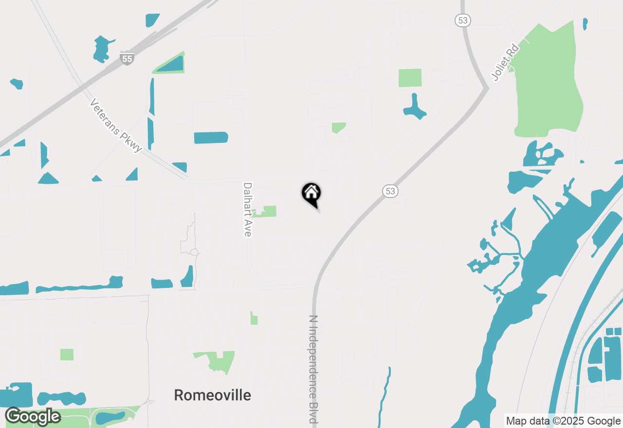 Map of 31 Abbeywood Drive, Romeoville, IL 60446