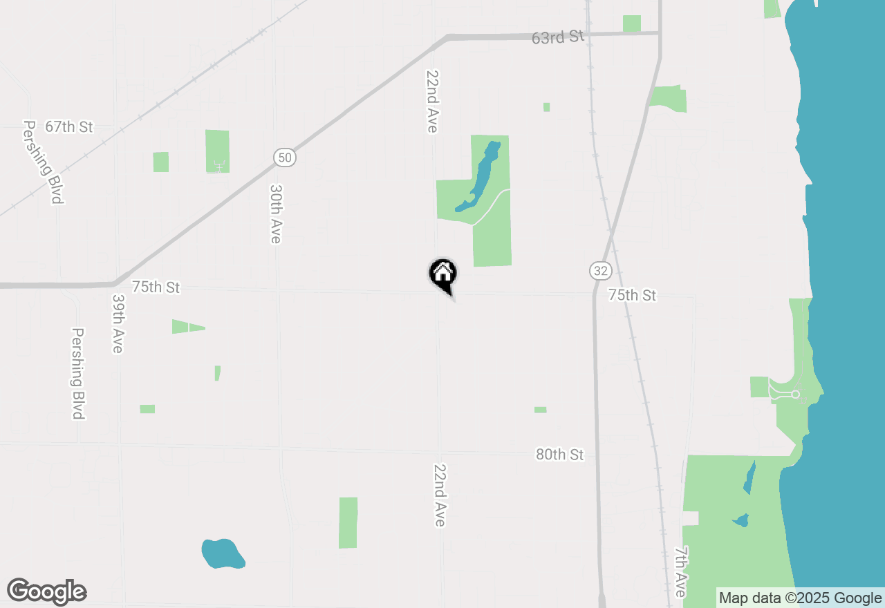 Map of 7511 22nd Ave, Kenosha, WI 53143