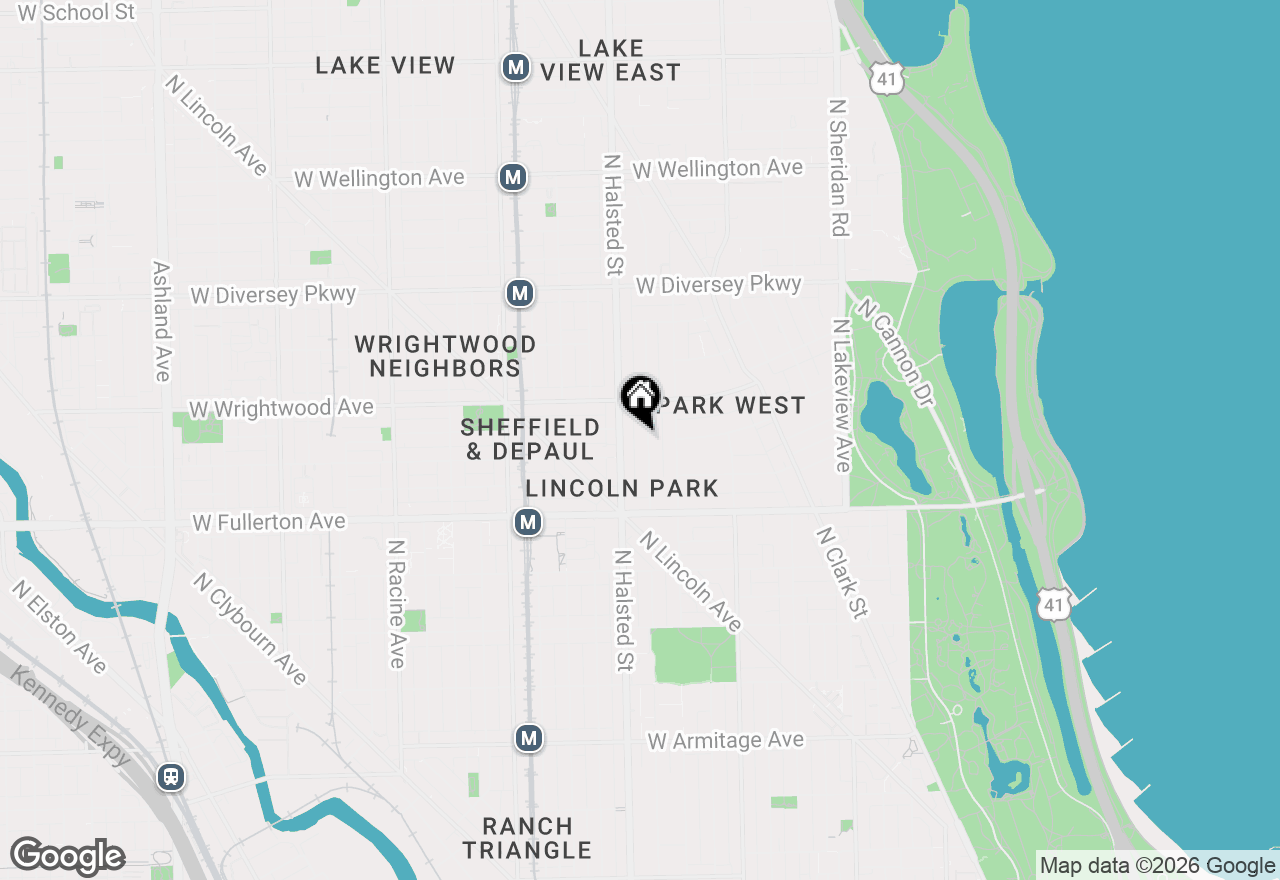Map of 2514 N Burling Street, Chicago, IL 60614