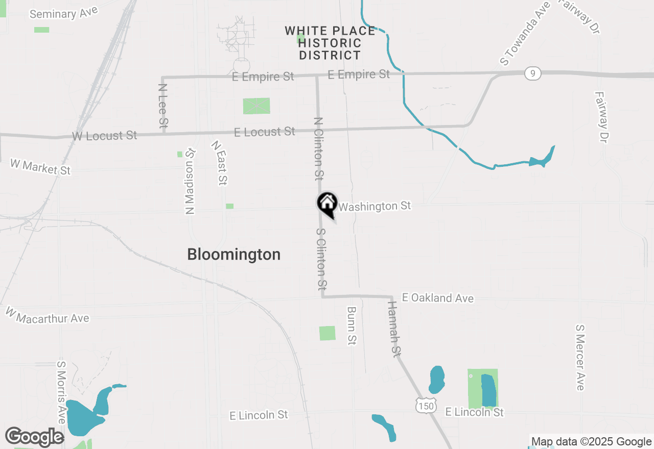 Map of 805 E Front Street, Bloomington, IL 61701