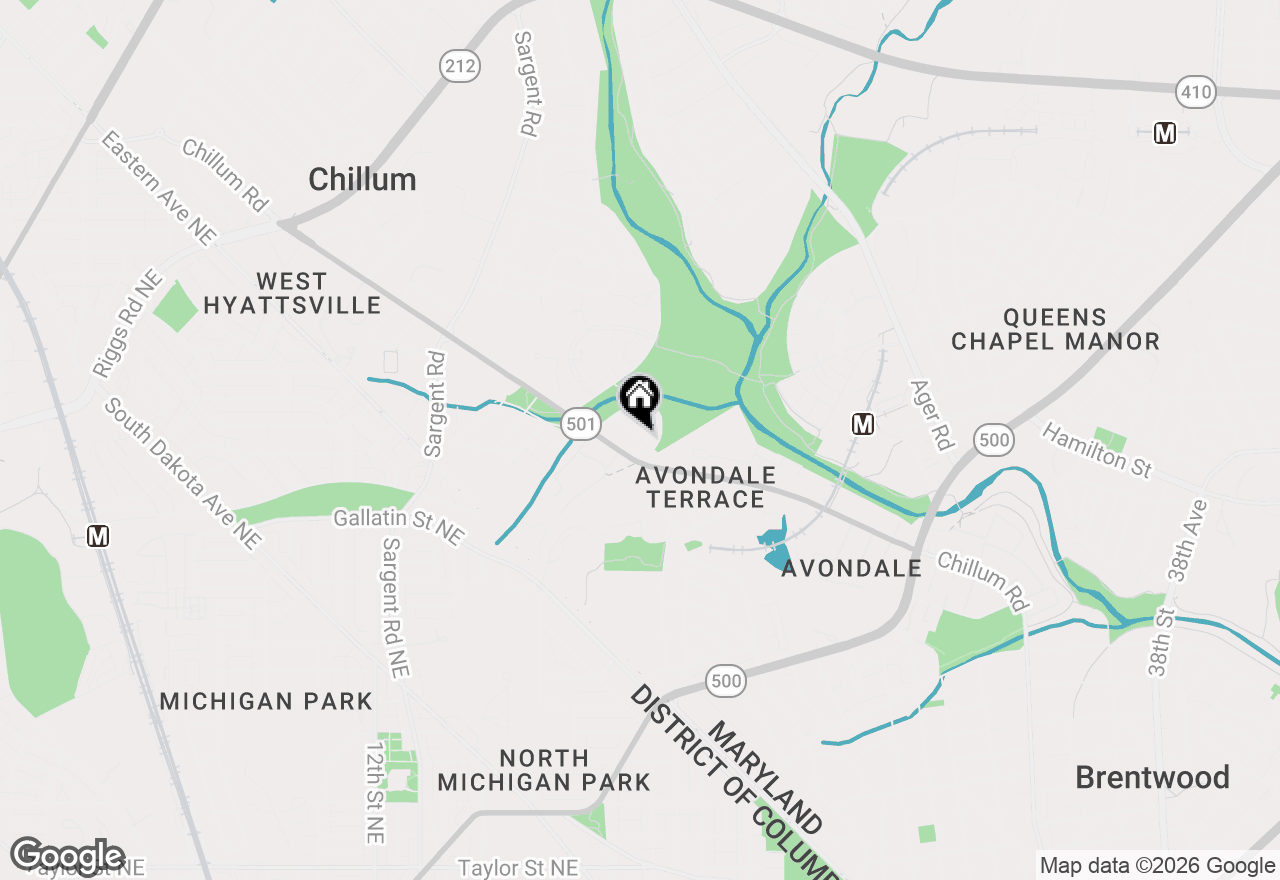 Map of 1821 Longfellow Street, Hyattsville, MD 20782