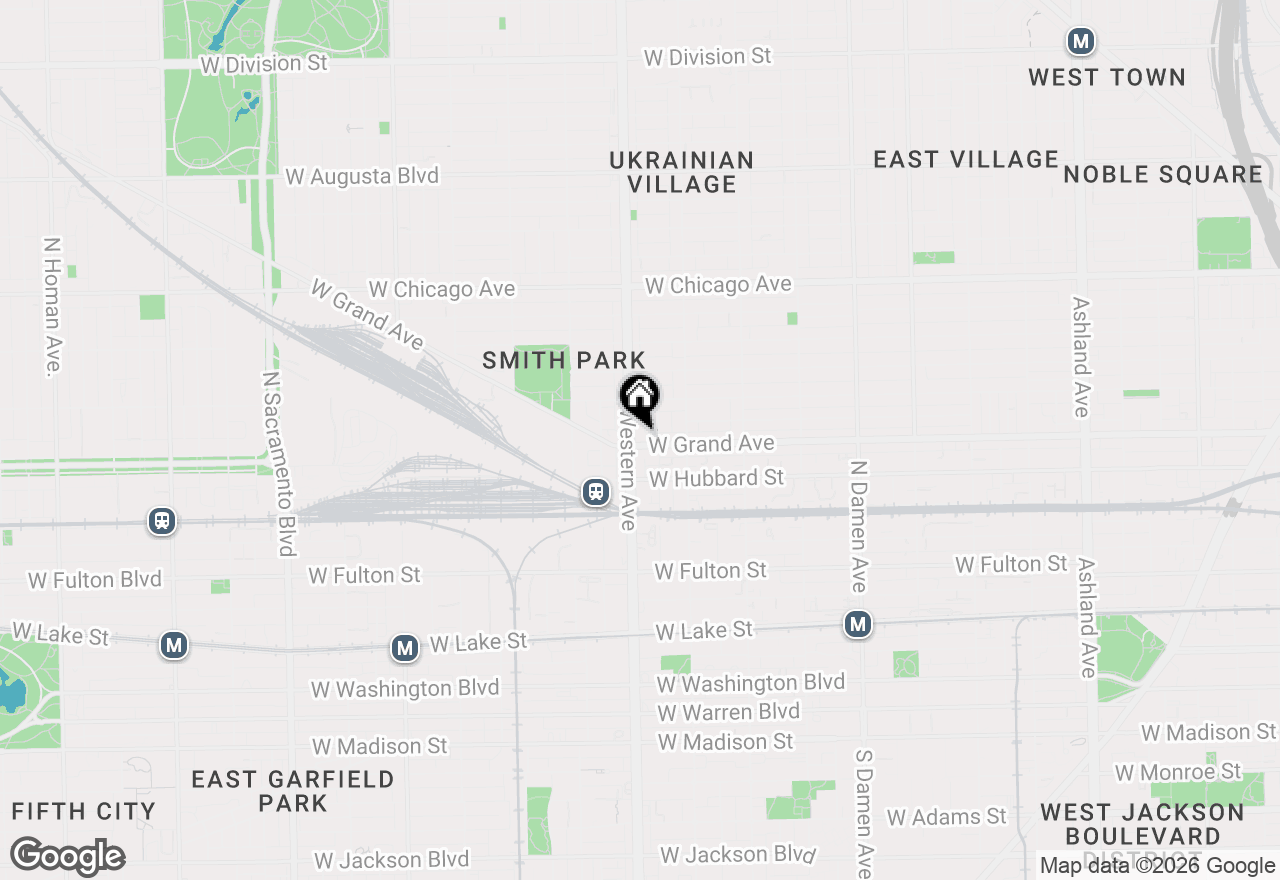 Map of 2350 W Grand Avenue #3F, Chicago, IL 60612