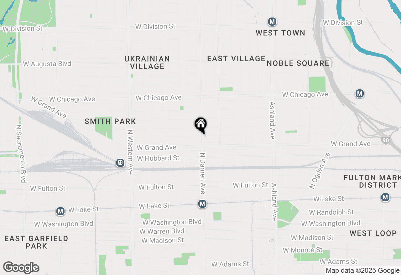 Map of 2002 W Race Avenue #1W, Chicago, IL 60612
