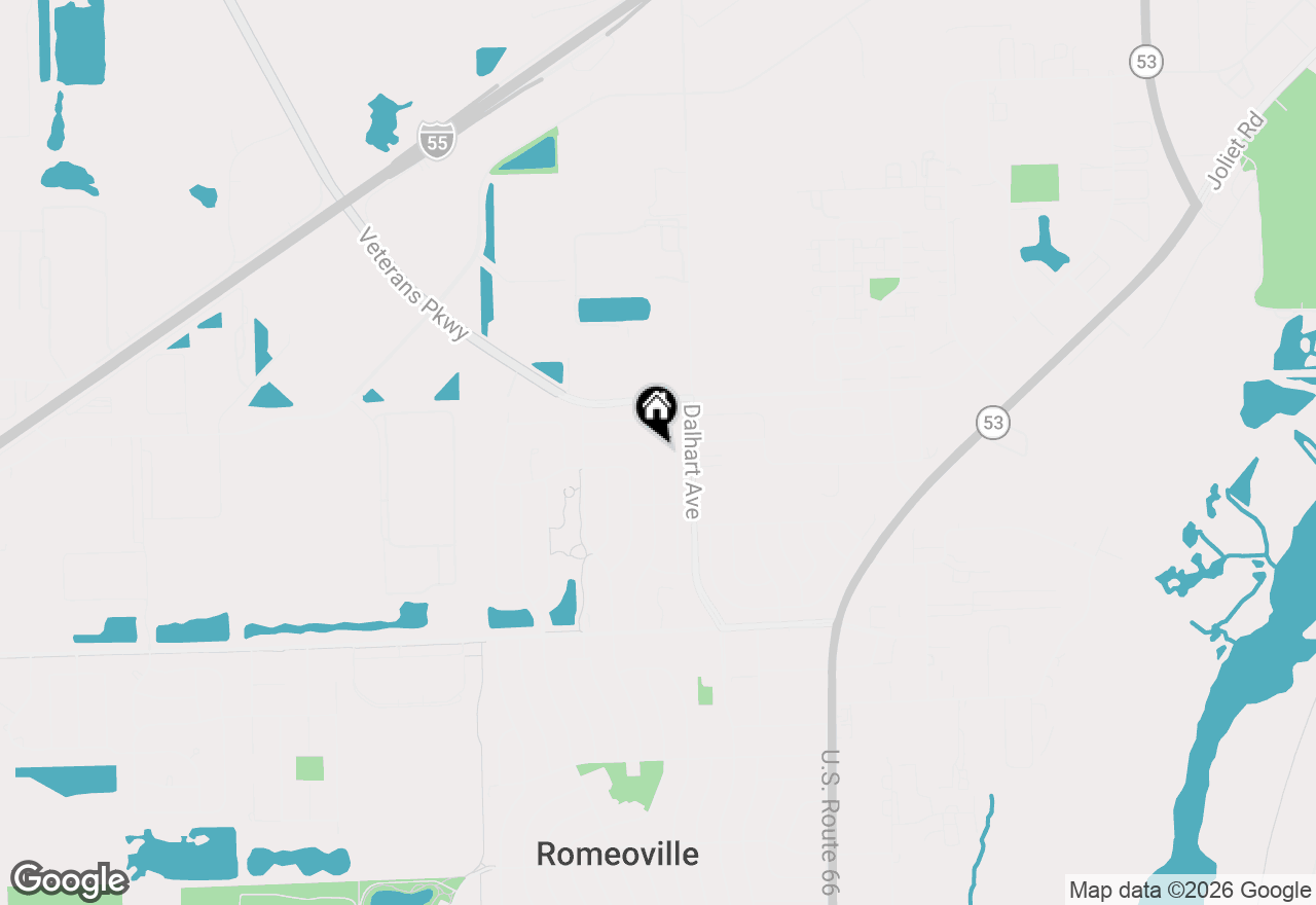 Map of 761 Geneva Avenue, Romeoville, IL 60446