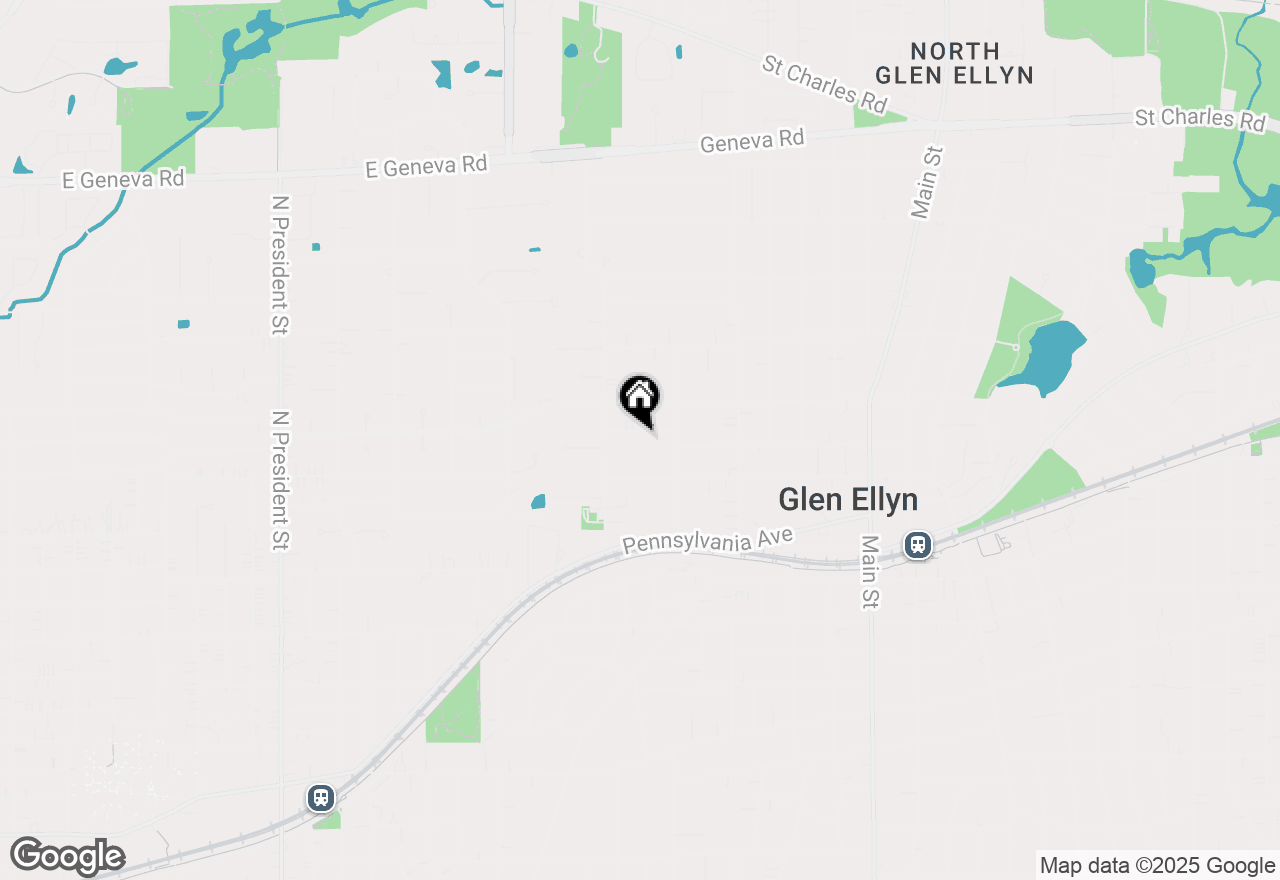 Map of 317 Cottage Avenue, Glen Ellyn, IL 60137