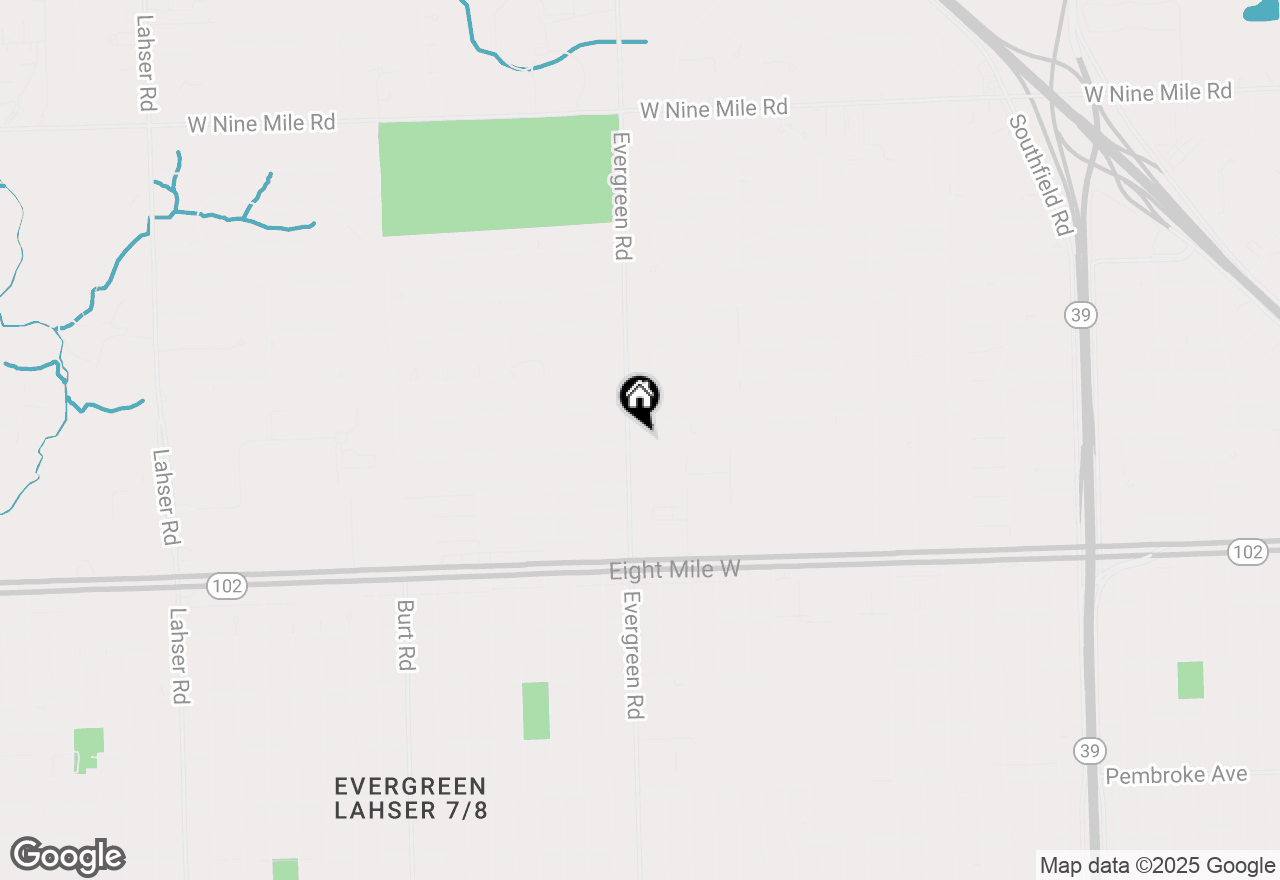 Map of 21220 Evergreen Road, Southfield, MI 48075