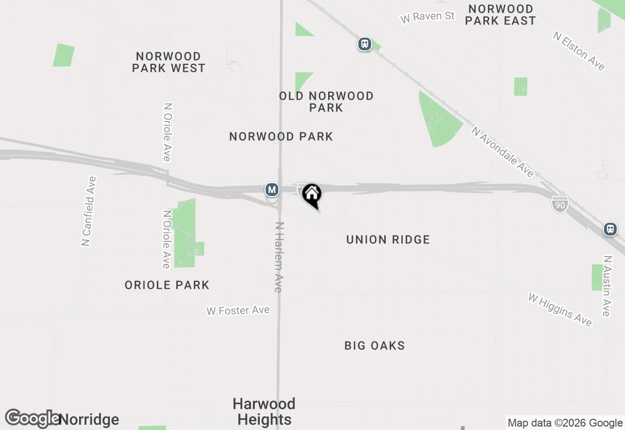 Map of 7050 W Higgins Avenue #1E, Chicago, IL 60656