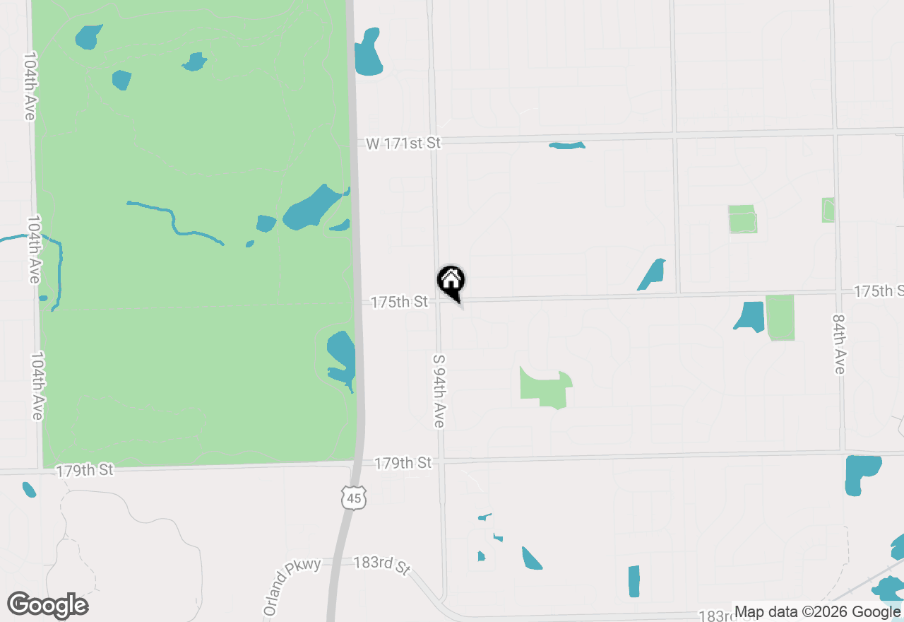 Map of 17620 Cambridge Place #116, Tinley Park, IL 60487