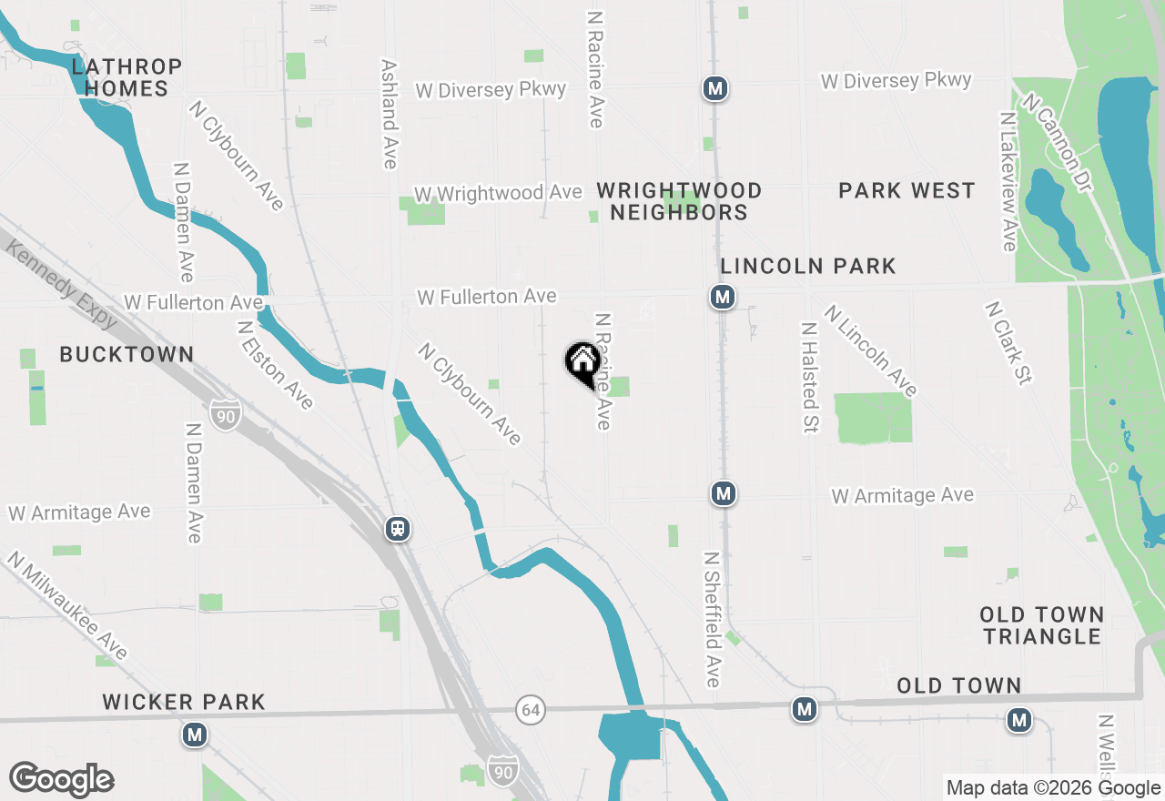 Map of 1225 W Webster Avenue #3, Chicago, IL 60614