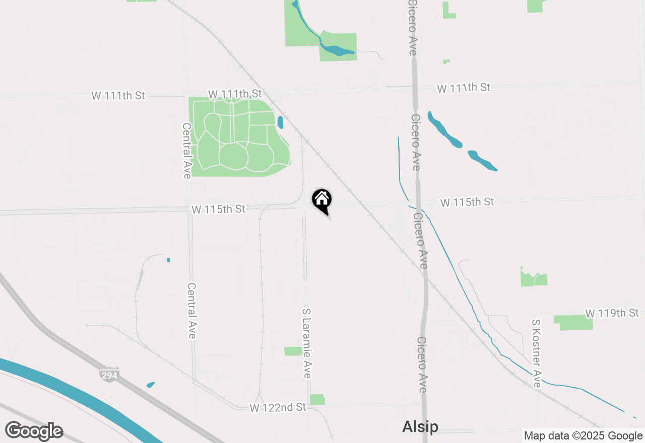 Map of 11539 S Leamington Avenue, Alsip, IL 60803