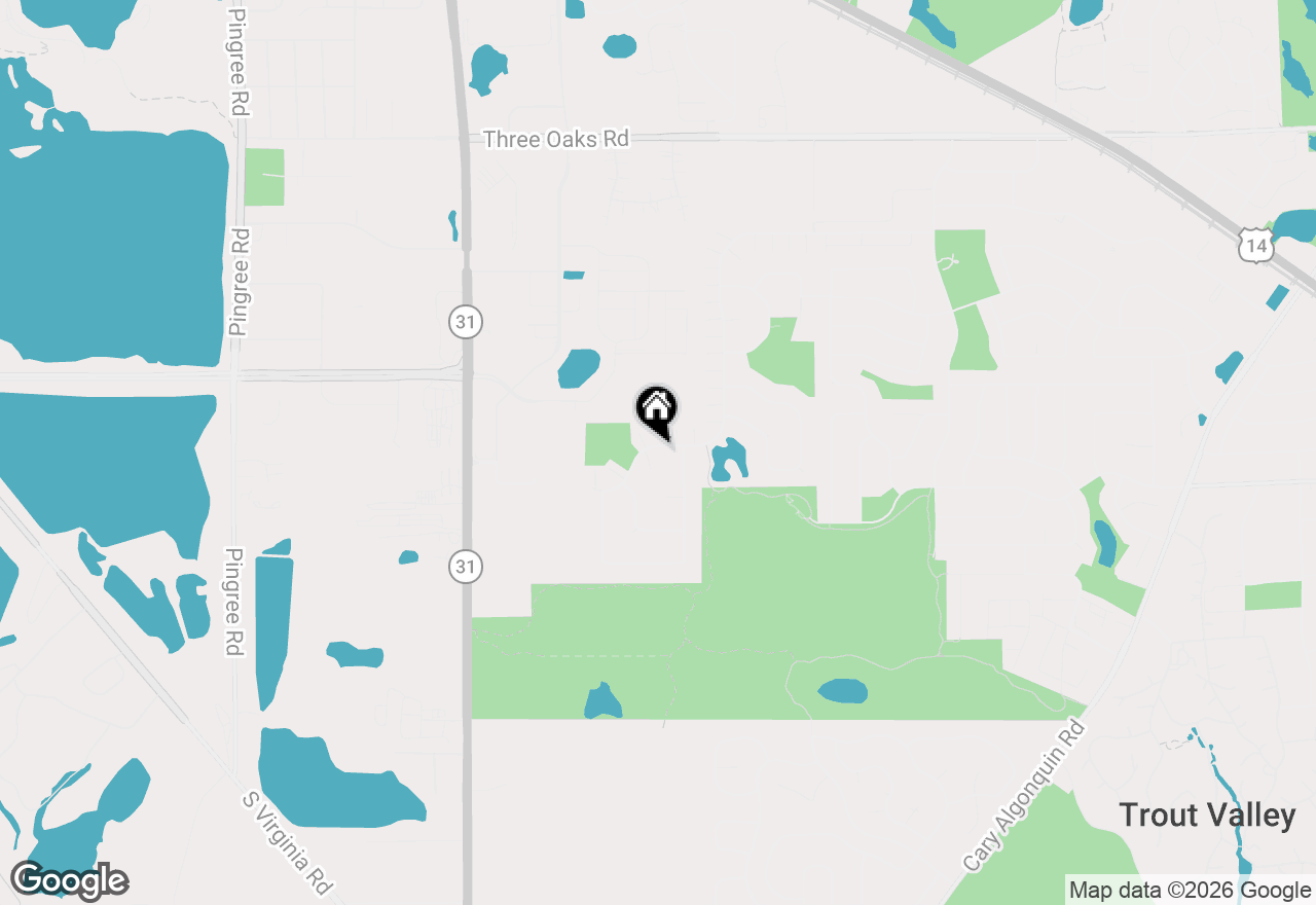 Map of 2 Providence Court, Cary, IL 60013