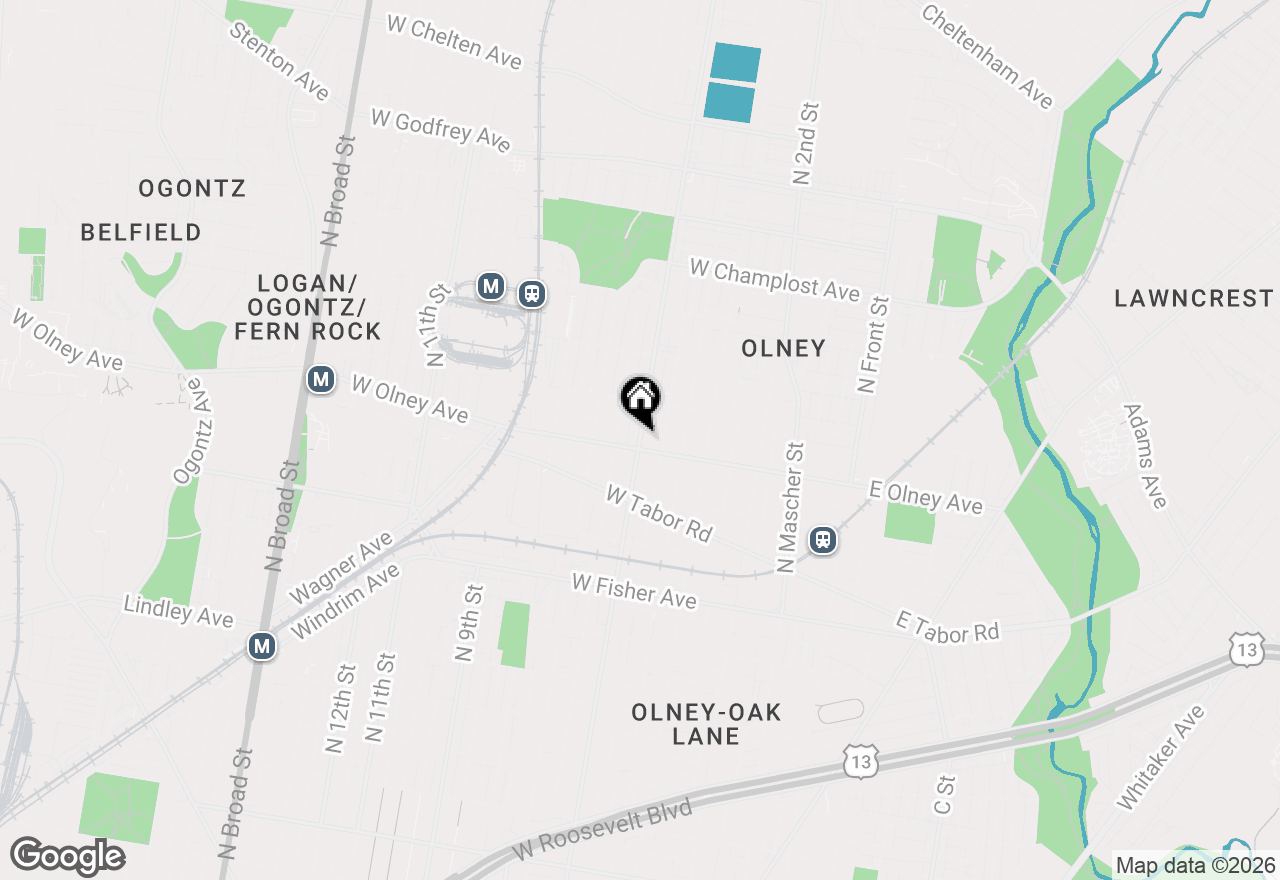 Map of 5613 N 5th Street, Philadelphia, PA 19120