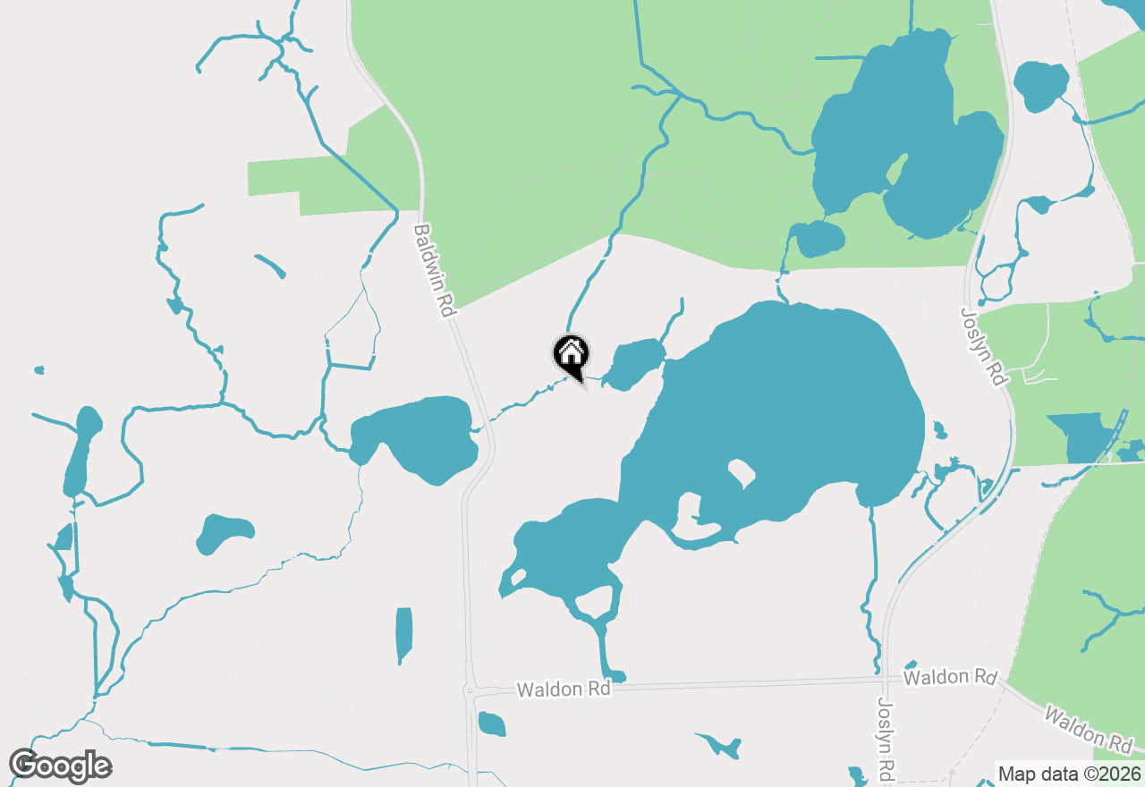 Map of 2280 Geyer Court, Lake Orion, MI 48360