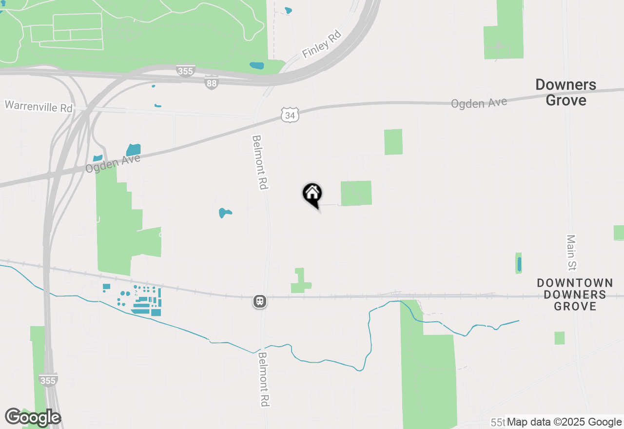 Map of 4708 Woodward Avenue, Downers Grove, IL 60515