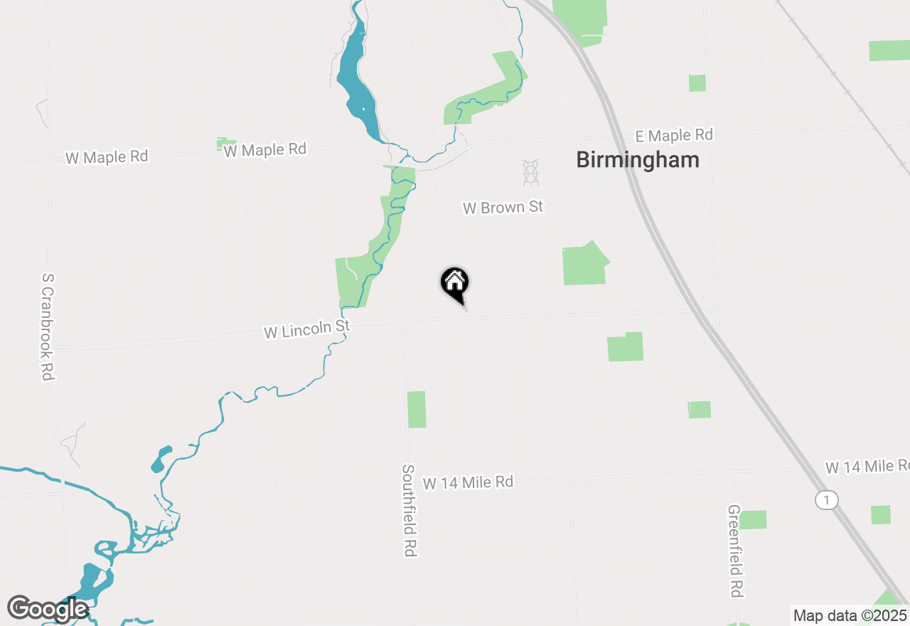 Map of 650 W Lincoln Street, Birmingham, MI 48009