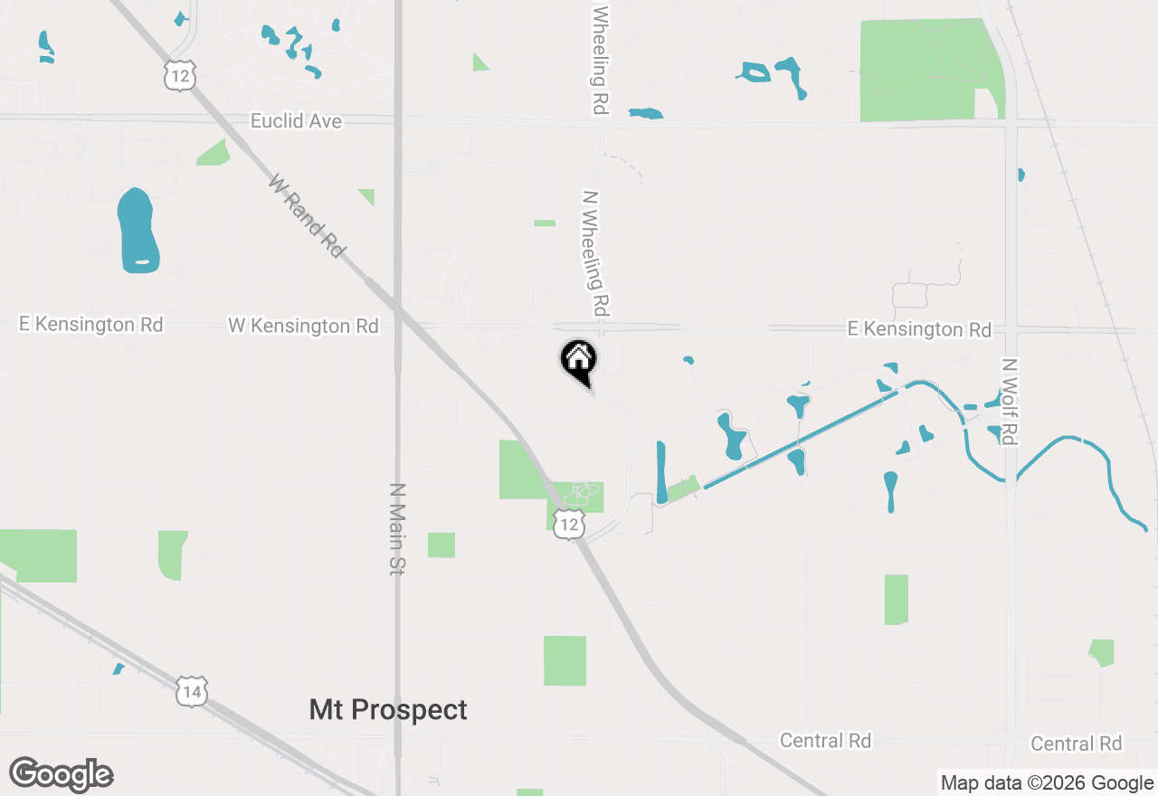 Map of 608 N Eastman Drive, Mount Prospect, IL 60056