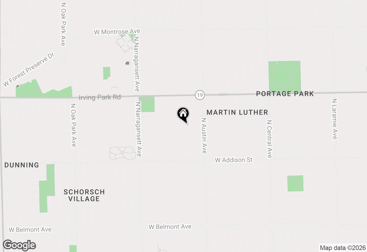 Map of 6114 W Grace Street, Chicago, IL 60634