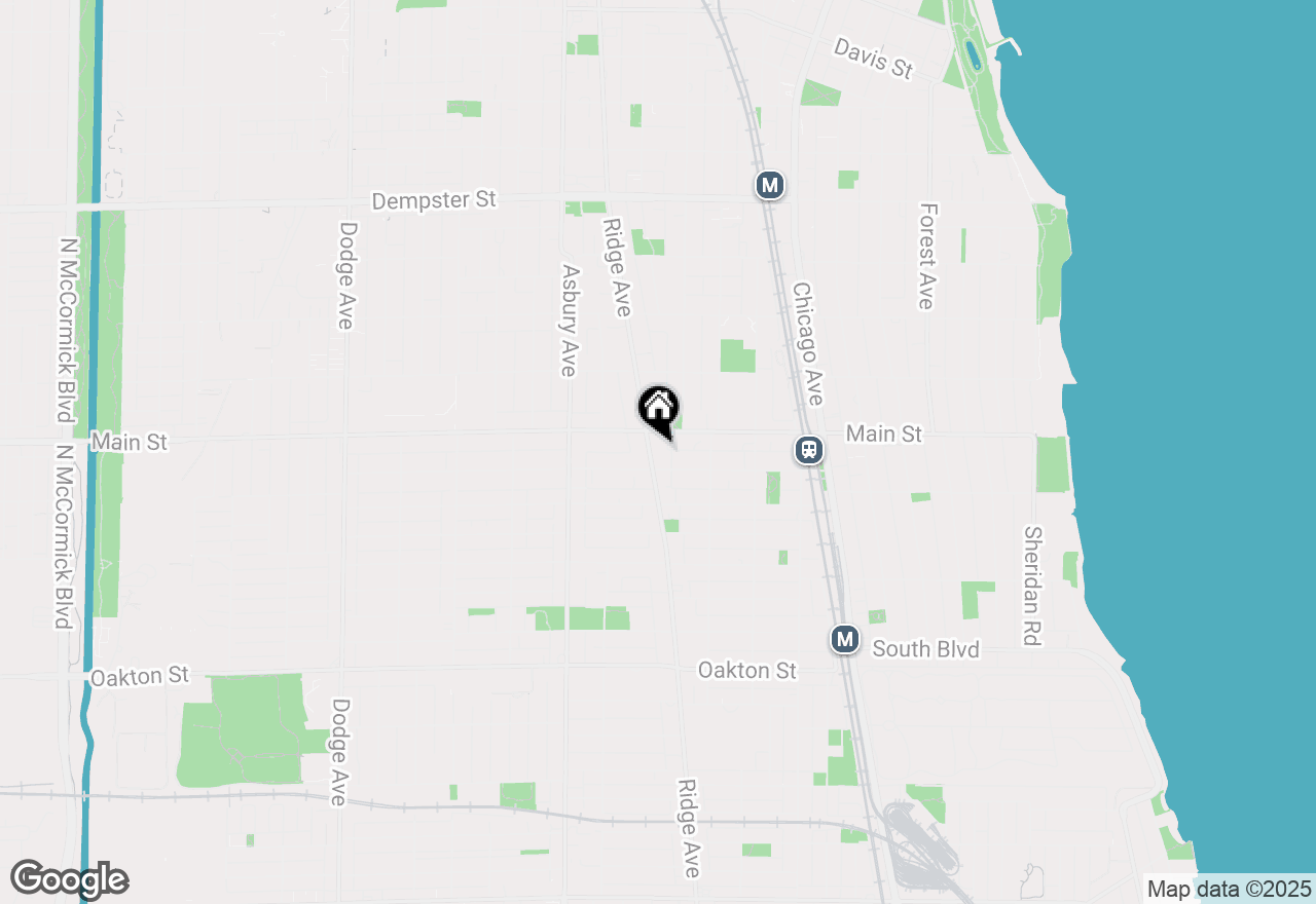 Map of 835 Ridge Avenue #301, Evanston, IL 60202