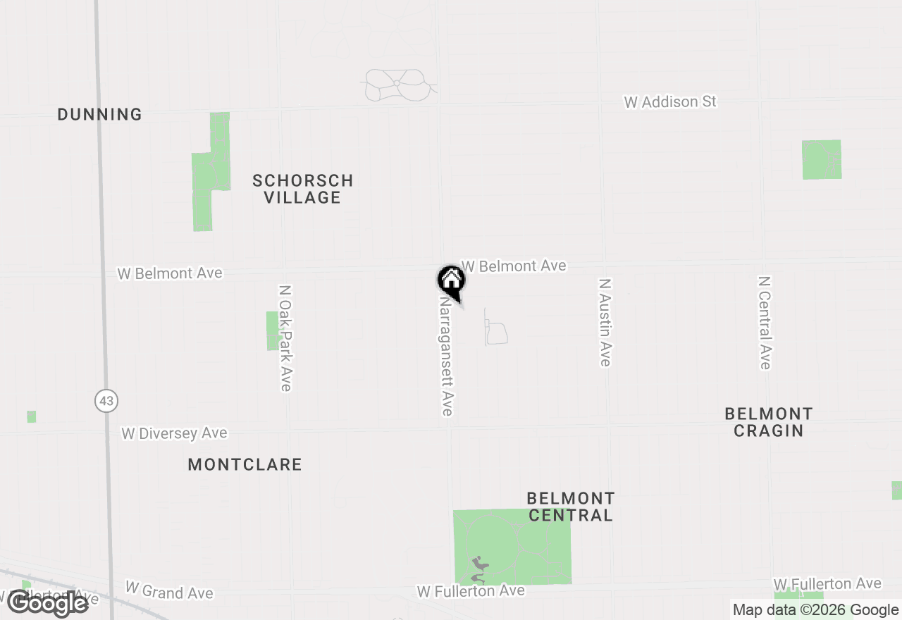 Map of 3057 N Narragansett Street #9, Chicago, IL 60634