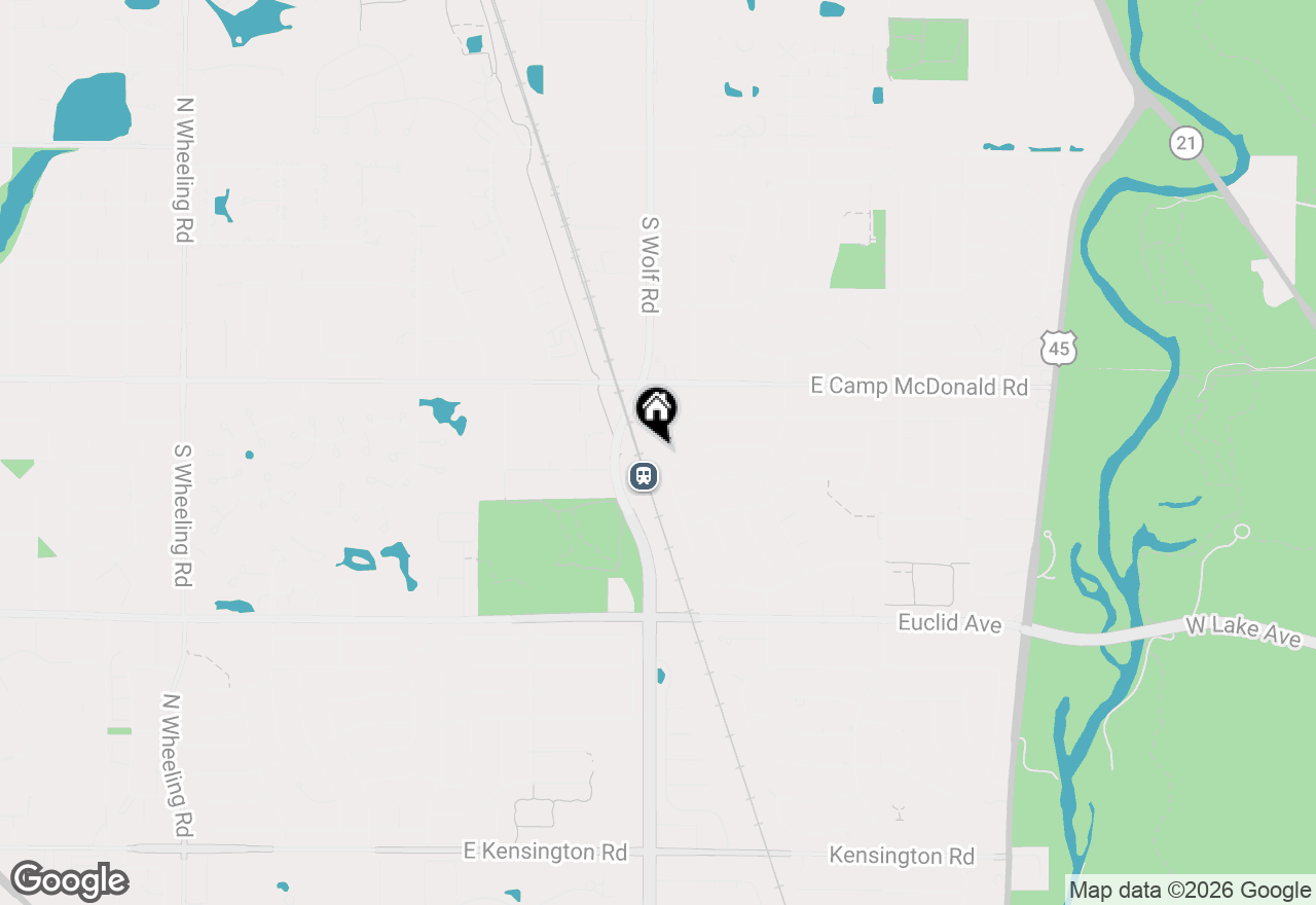 Map of 1414 N Indigo Drive, Mount Prospect, IL 60056