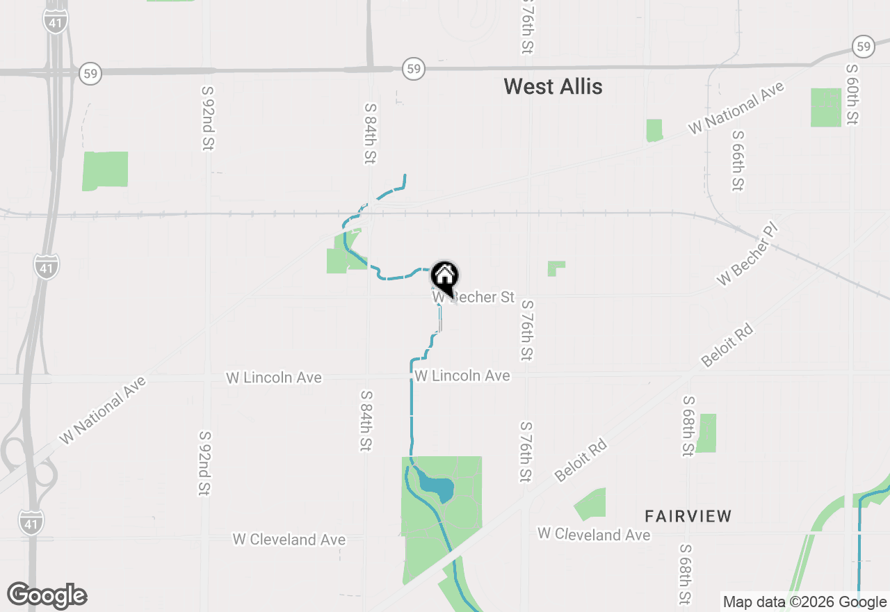 Map of 2114 S 80th St, Milwaukee, WI 53219