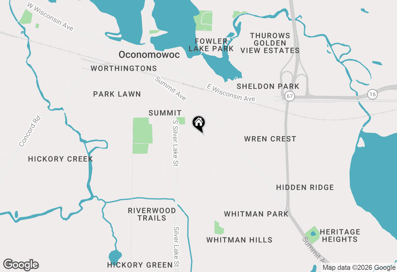 Map of 715 Elizabeth St, Oconomowoc, WI 53066