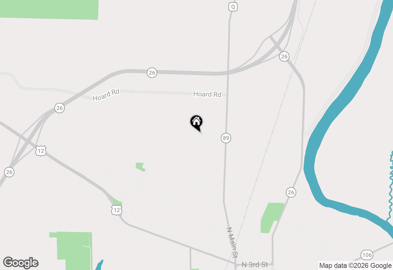 Map of 1205 Shawnee Street, Fort Atkinson, WI 53538