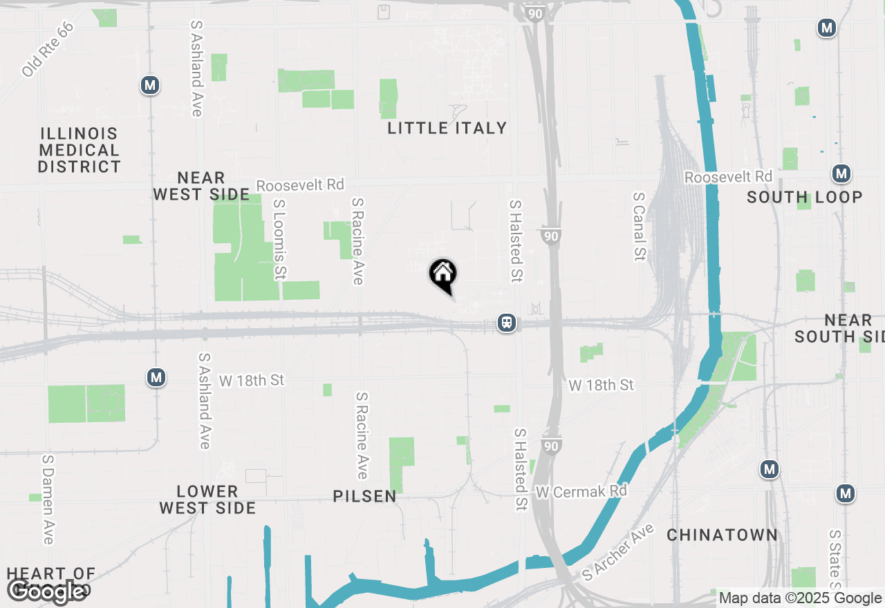 Map of 1001 W 15th Street #347, Chicago, IL 60608