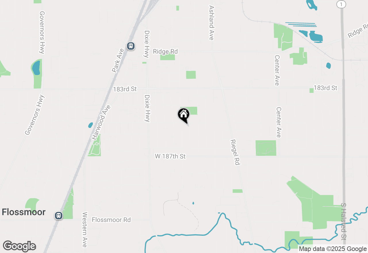 Map of 18521 Highland Avenue, Homewood, IL 60430