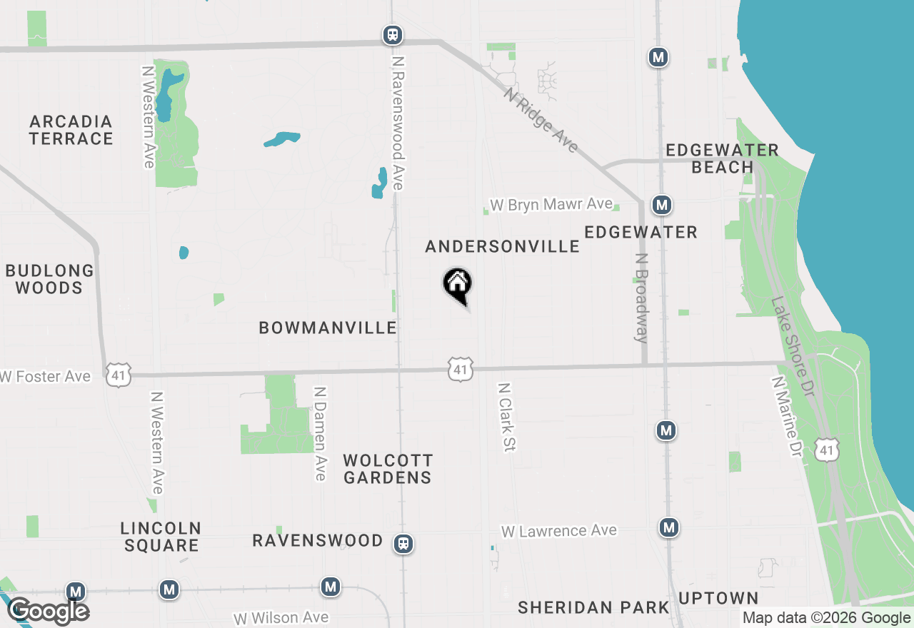 Map of 1637 W Summerdale Avenue, Chicago, IL 60640