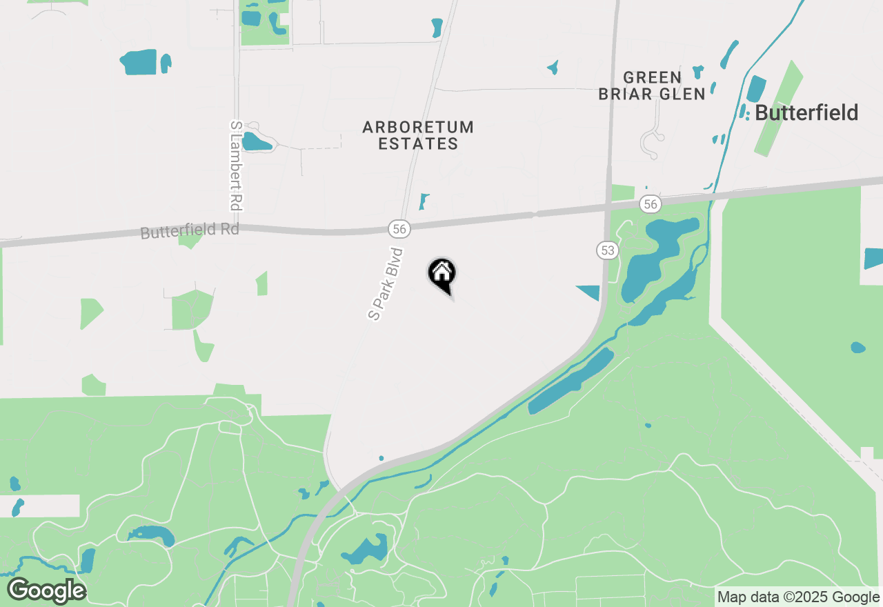 Map of 22W472 Birchwood Drive, Glen Ellyn, IL 60137