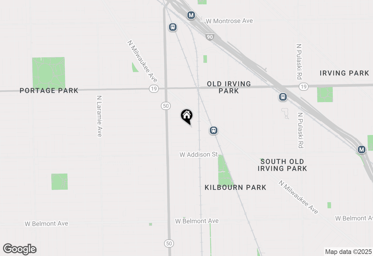 Map of 4642 W Warwick Avenue, Chicago, IL 60641