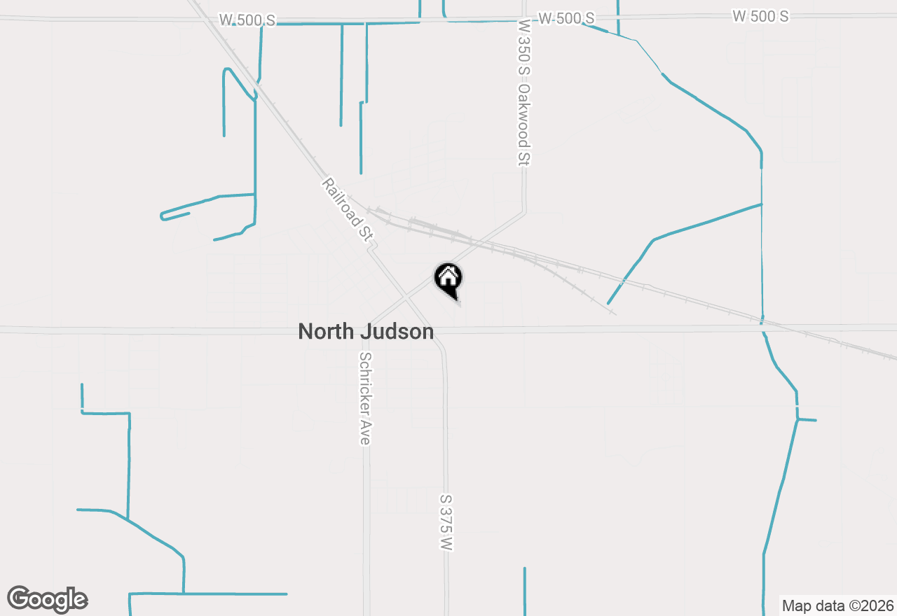 Map of 217 Park Avenue, North Judson, IN 46366