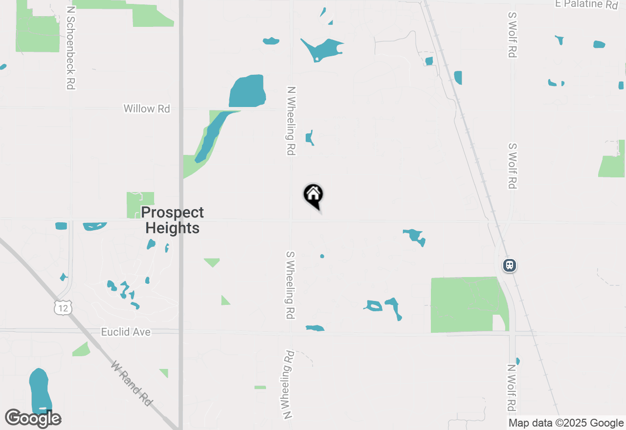 Map of 410 E Camp Mcdonald Road, Prospect Heights, IL 60070