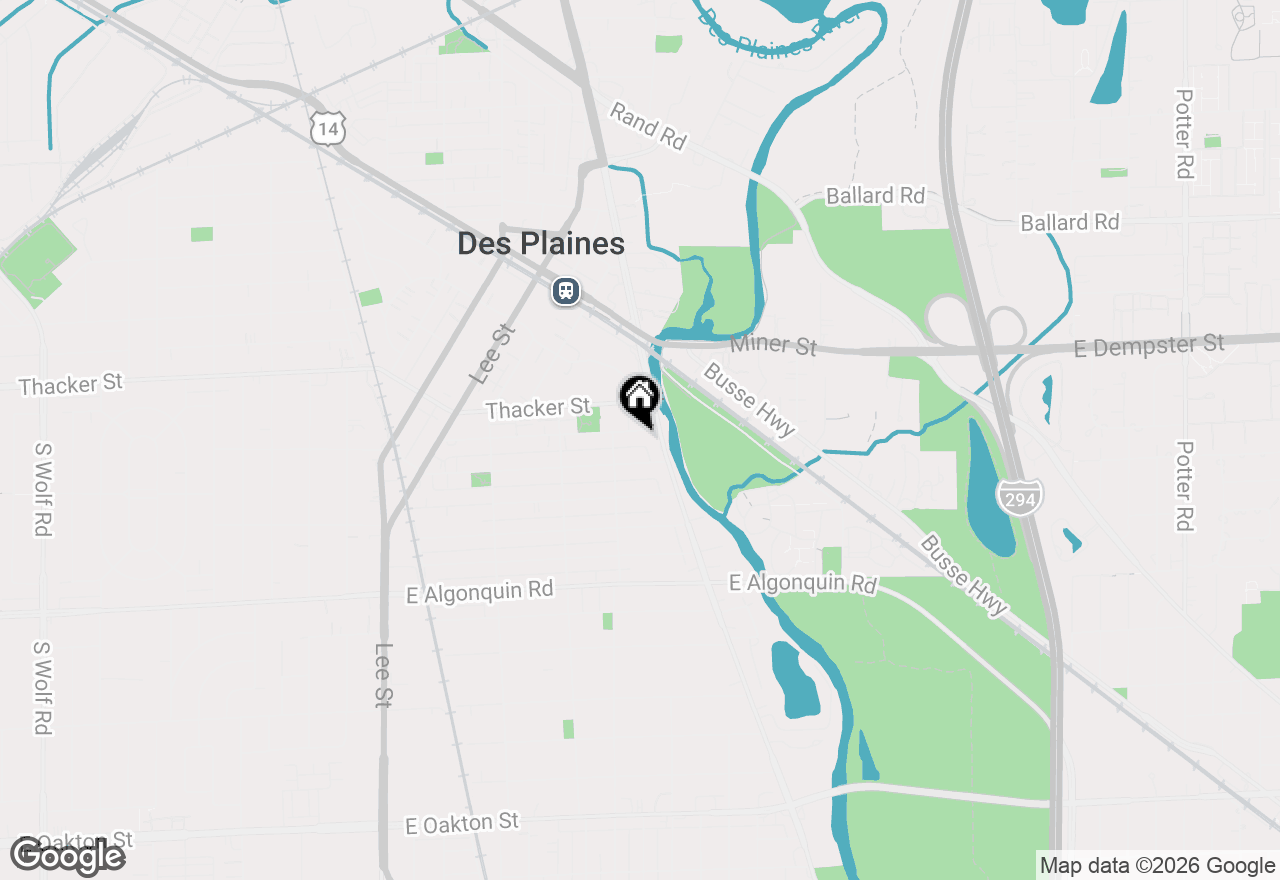 Map of 1649 Ashland Avenue #501, Des Plaines, IL 60016