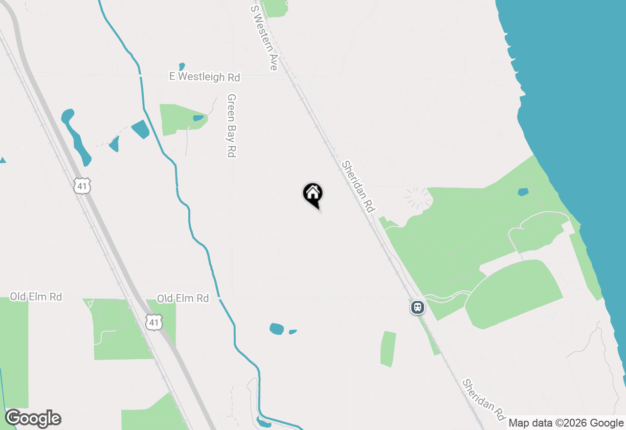 Map of 890 S Cherokee Road, Lake Forest, IL 60045