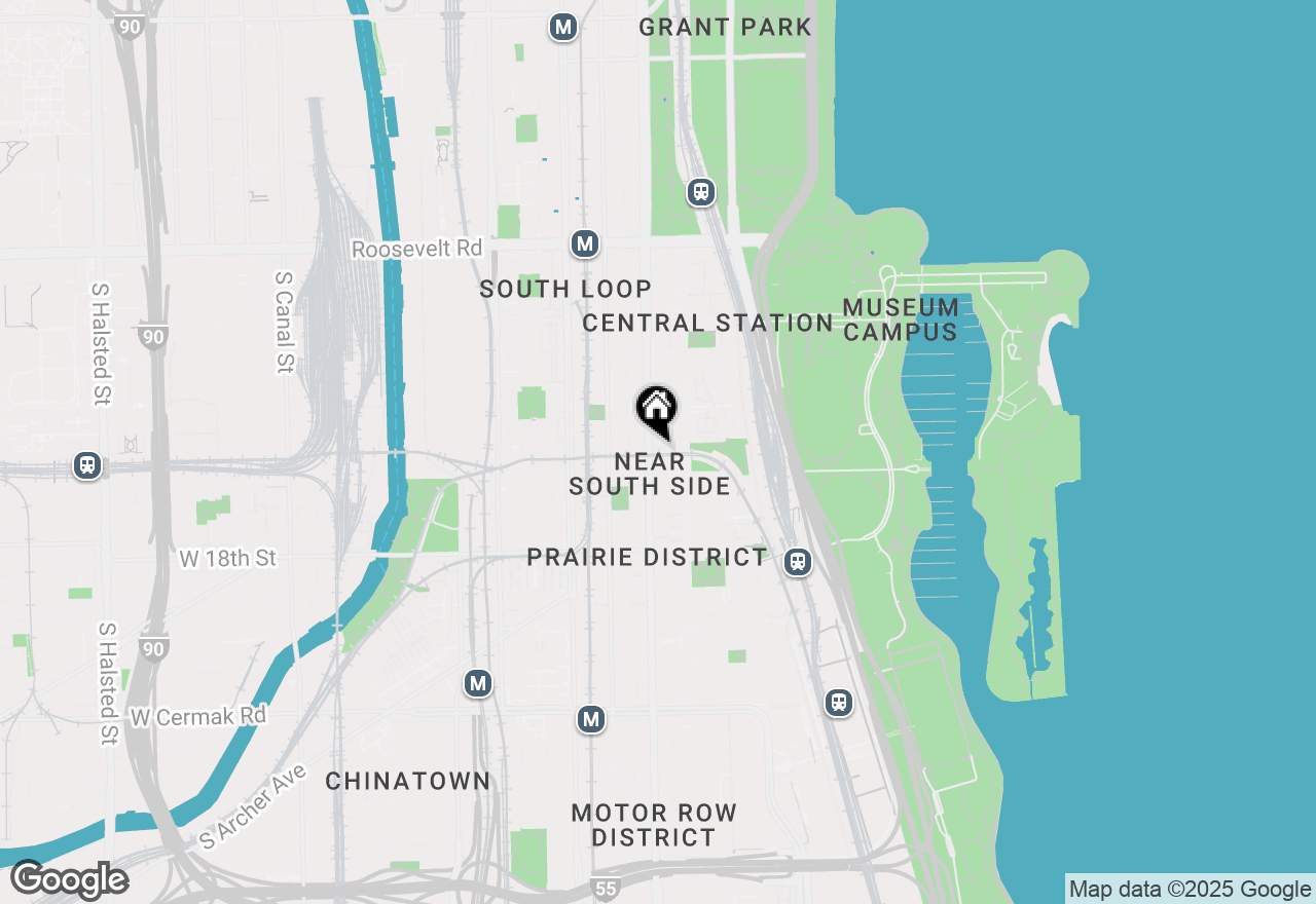 Map of 1537 S Michigan Avenue #6, Chicago, IL 60605