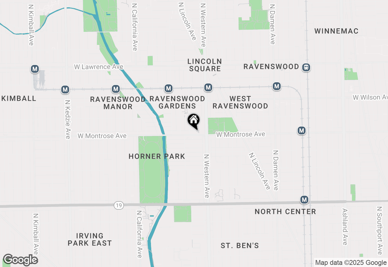 Map of 2444 W Montrose Avenue, Chicago, IL 60618
