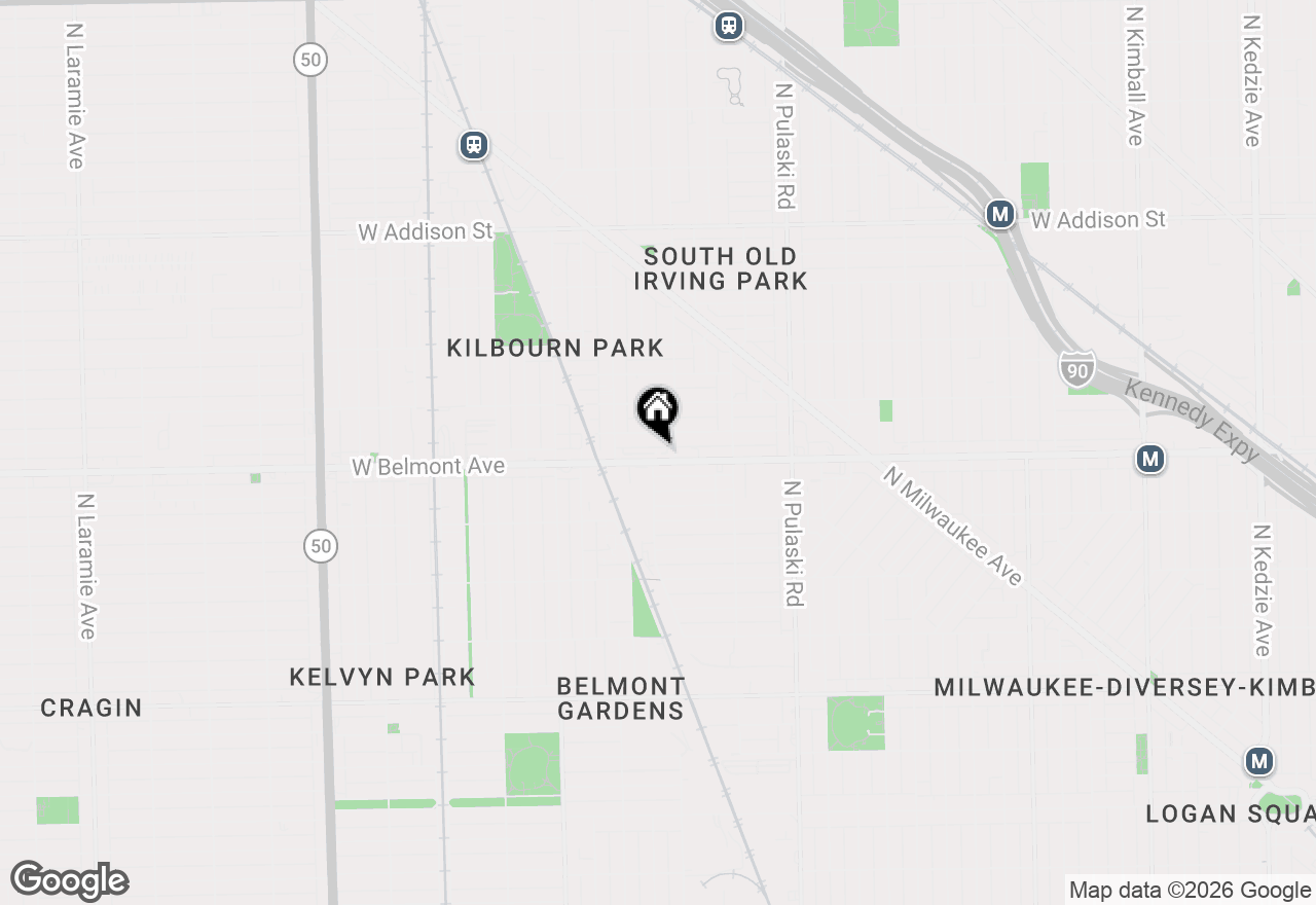 Map of 4210 W Belmont Avenue #1, Chicago, IL 60641