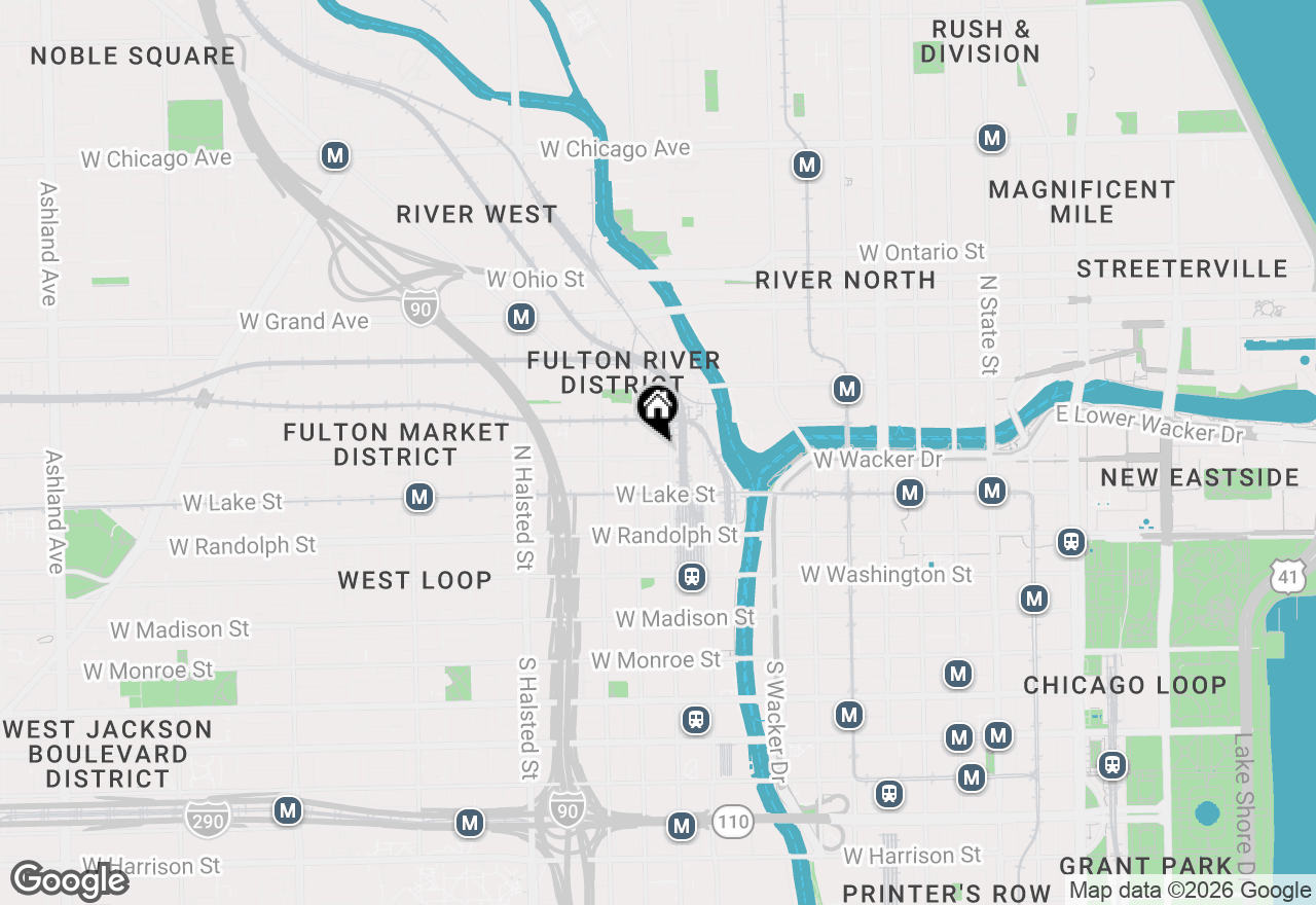 Map of 550 W Fulton Street #401, Chicago, IL 60661