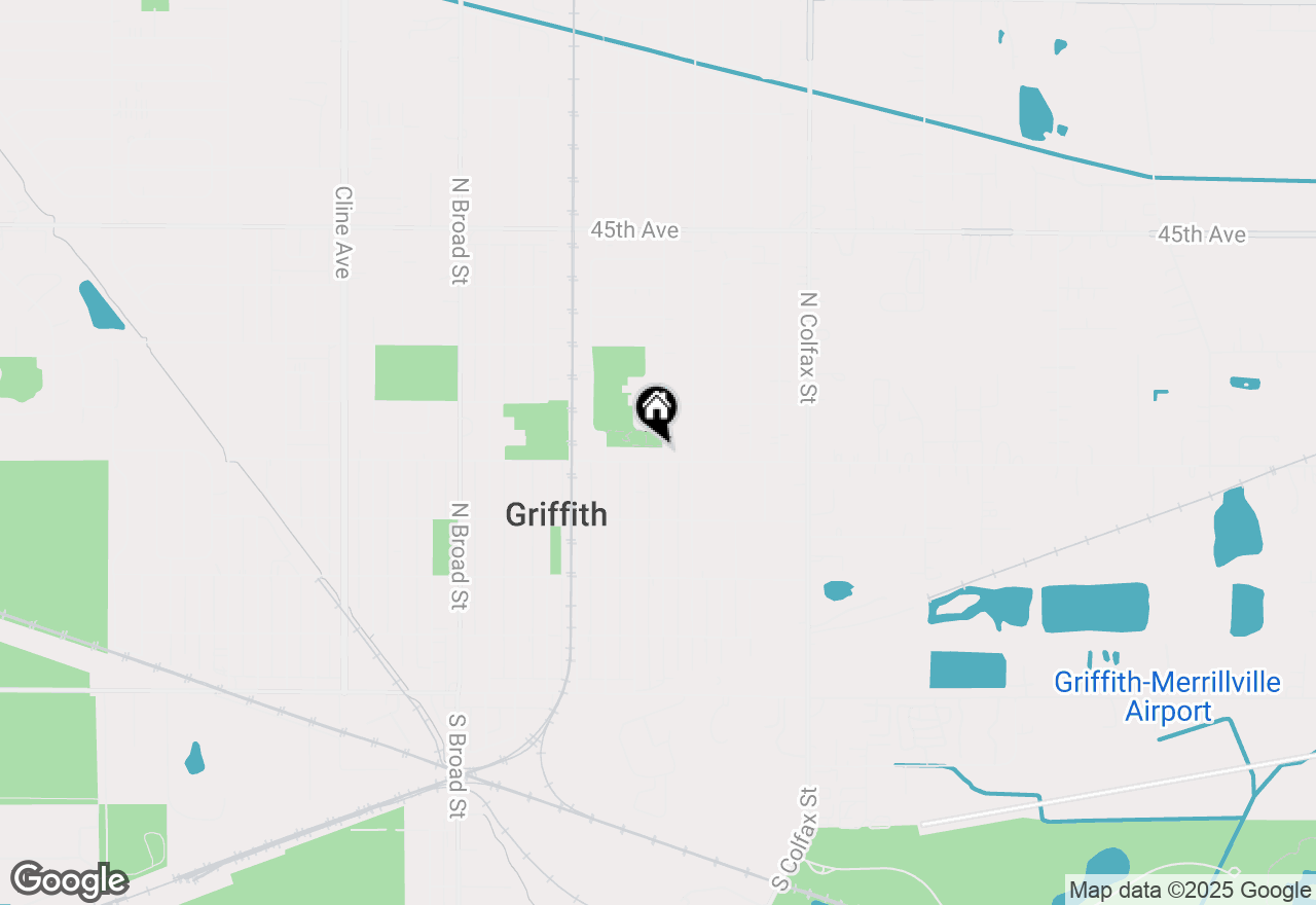 Map of 716 E Elm Street, Griffith, IN 46319