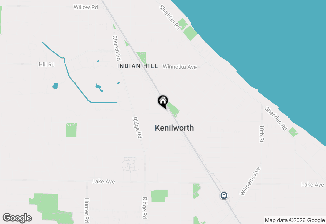 Map of 542 Wayland Avenue, Kenilworth, IL 60043