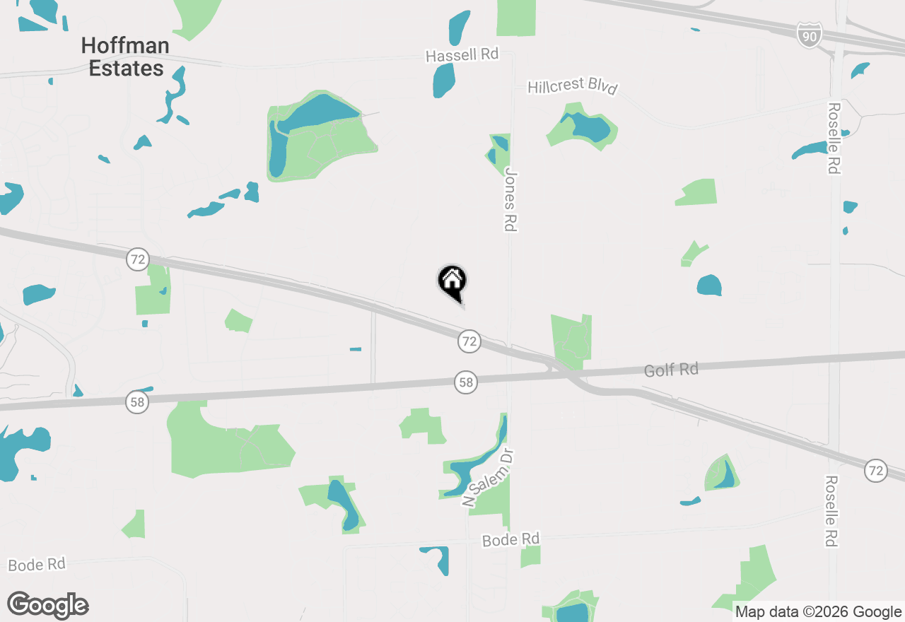 Map of 1324 Chartwell Road, Schaumburg, IL 60195