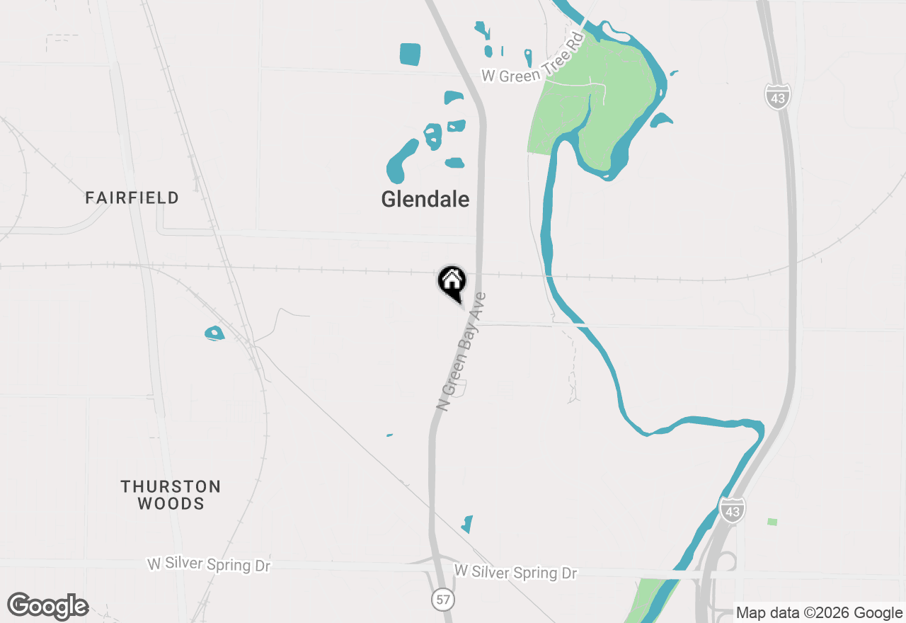 Map of 6205 N Garden Grove Ln, Glendale, WI 53209