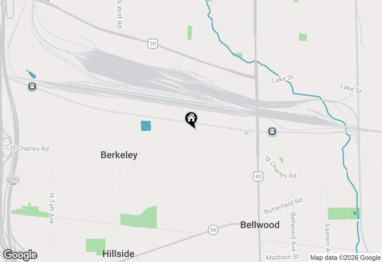 Map of 33 49th Avenue, Bellwood, IL 60104