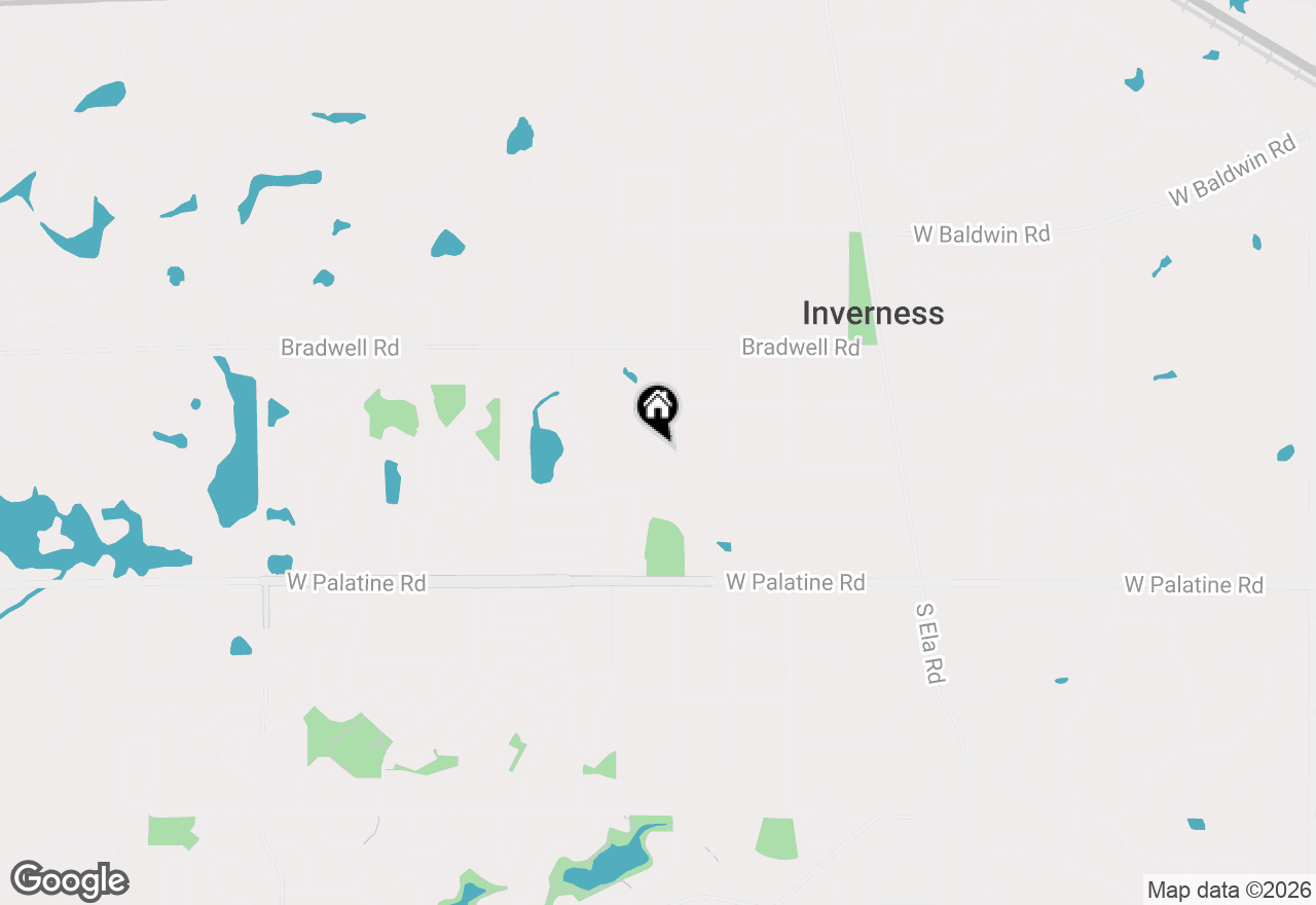 Map of 190 Wood Street, Inverness, IL 60010