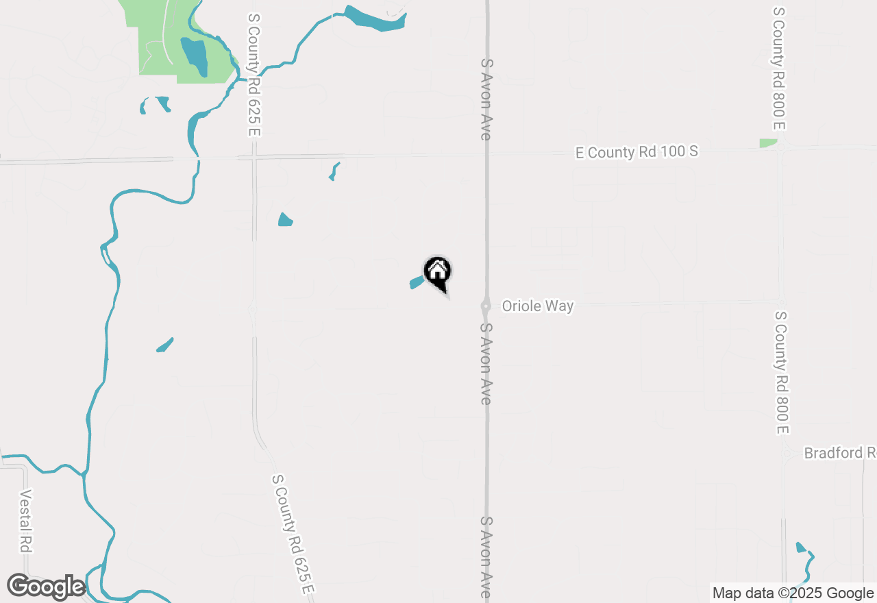 Map of 6838 E County Road 150 S, Avon, IN 46123