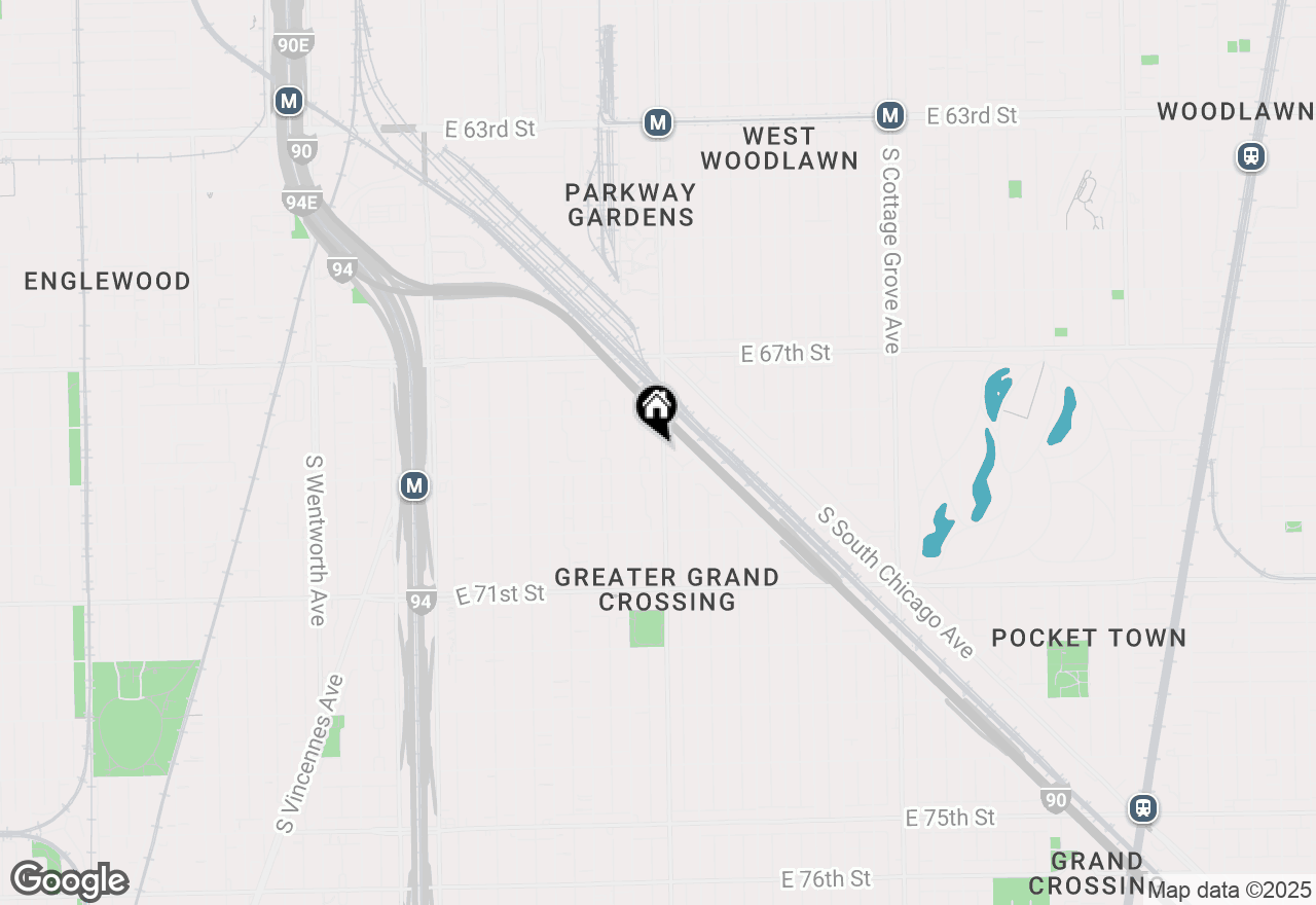 Map of 6838 S King Drive #1, Chicago, IL 60637
