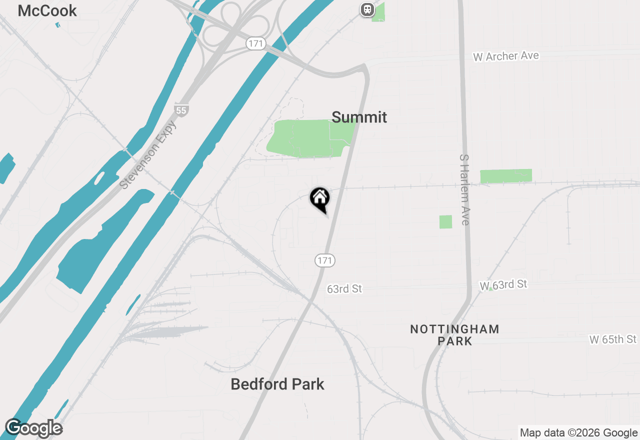 Map of 7719 W 60th Place, Summit, IL 60501